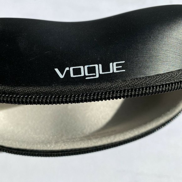 Vogue Zip Up Glasses Case For Designer Sunglasses Hard Clamshell Soft Lining - Picture 5 of 7